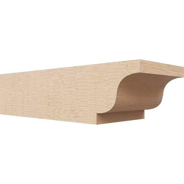 Ekena Millwork 6in. W x 4in. H x 16in. L Newport Woodgrain TimberThane Rafter Tail, Primed Tan RFTUR06X04X16NEWRCPR - main